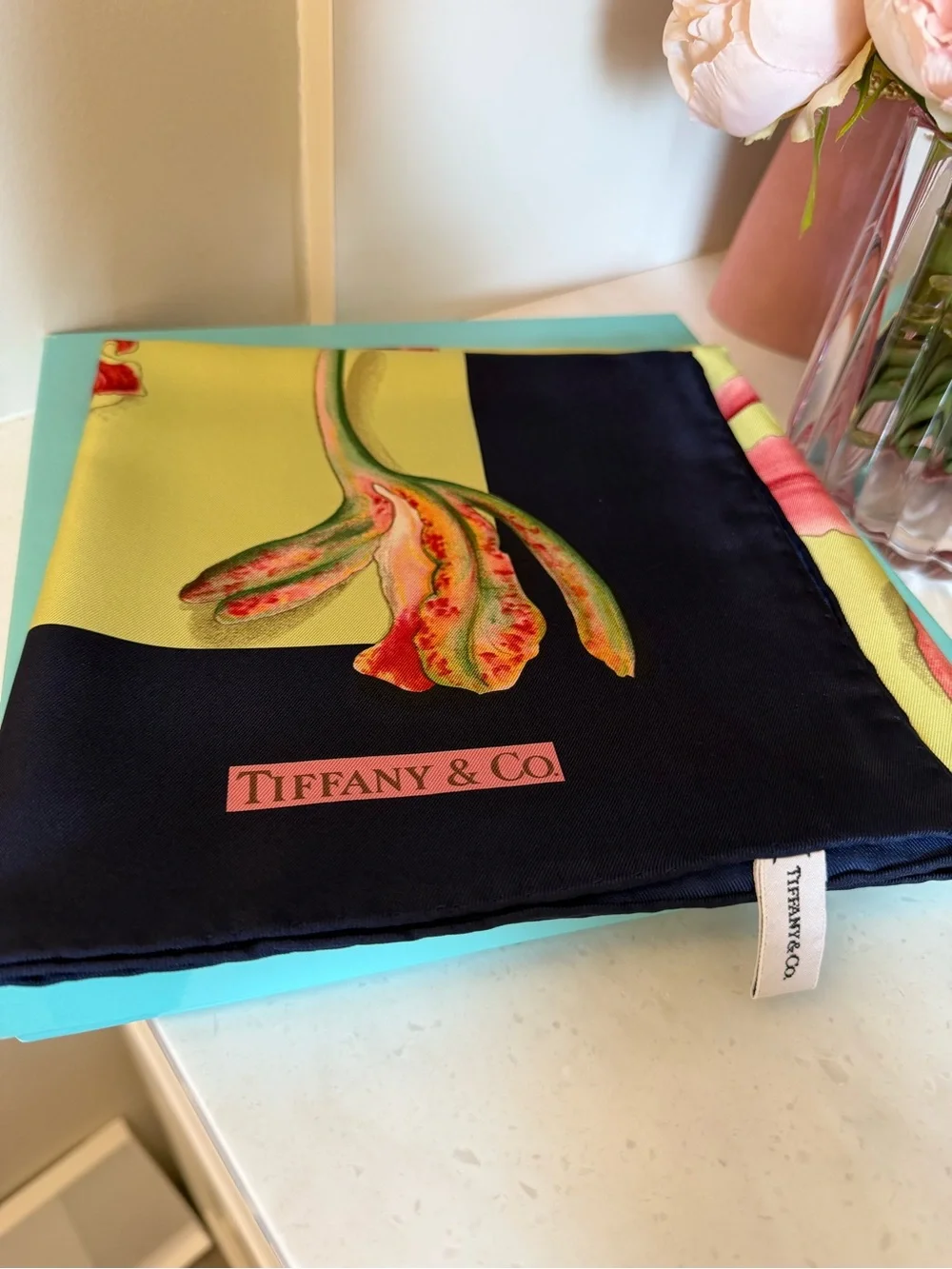 Tiffany & Co. Robin's Egg Blue Decorative Scarf Box